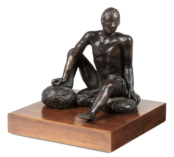 Arturo Martini : Nudo (bozzetto per «Tobiolo»)  (1933 (modello), 1985 (fusione))  - Scultura in bronzo, es. 5/9 - Asta Arte Moderna - II - Casa d'aste Farsettiarte
