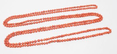 Lunga Collana in Corallo