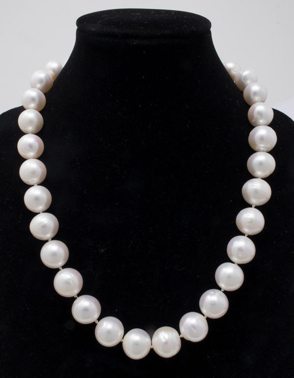 Collana girocollo di perle  - Auction Jewels and Watches - Casa d'aste Farsettiarte