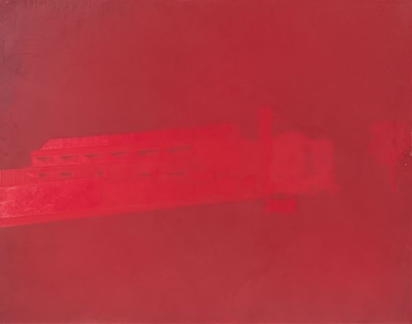 Francesco Sena : Rosso 3  (2002)  - Cera su tavola - Asta PARADE V - Arte Contemporanea - Casa d'aste Farsettiarte