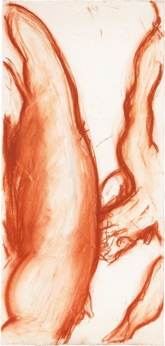 Stephen Cox : Senza titolo  - Sanguigna su carta - Asta PARADE V - Arte Contemporanea - Casa d'aste Farsettiarte