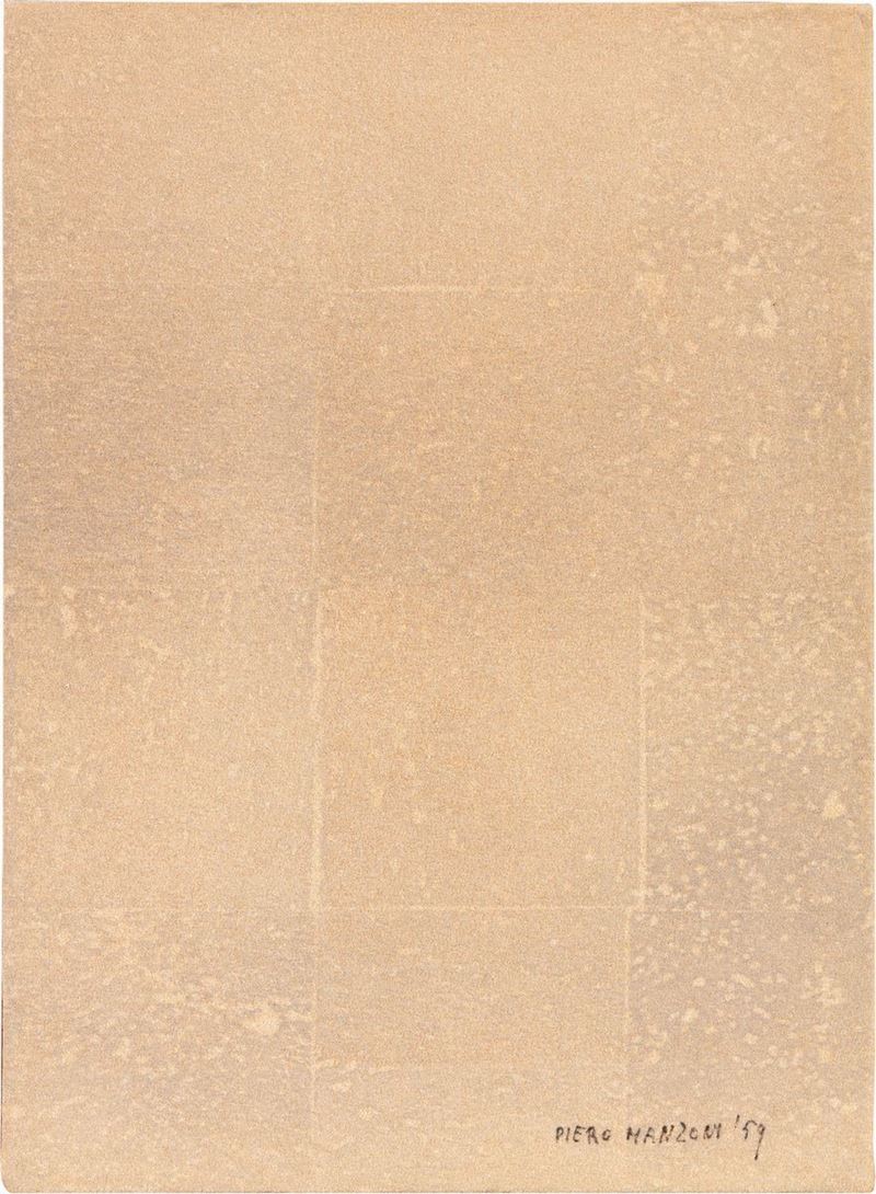 Piero Manzoni - Senza Titolo, Inserto per «la Lune En Rodage»