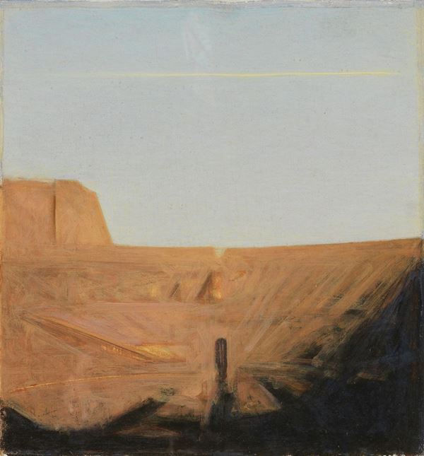 Piero Guccione - Piccolo studio per tramonto romano