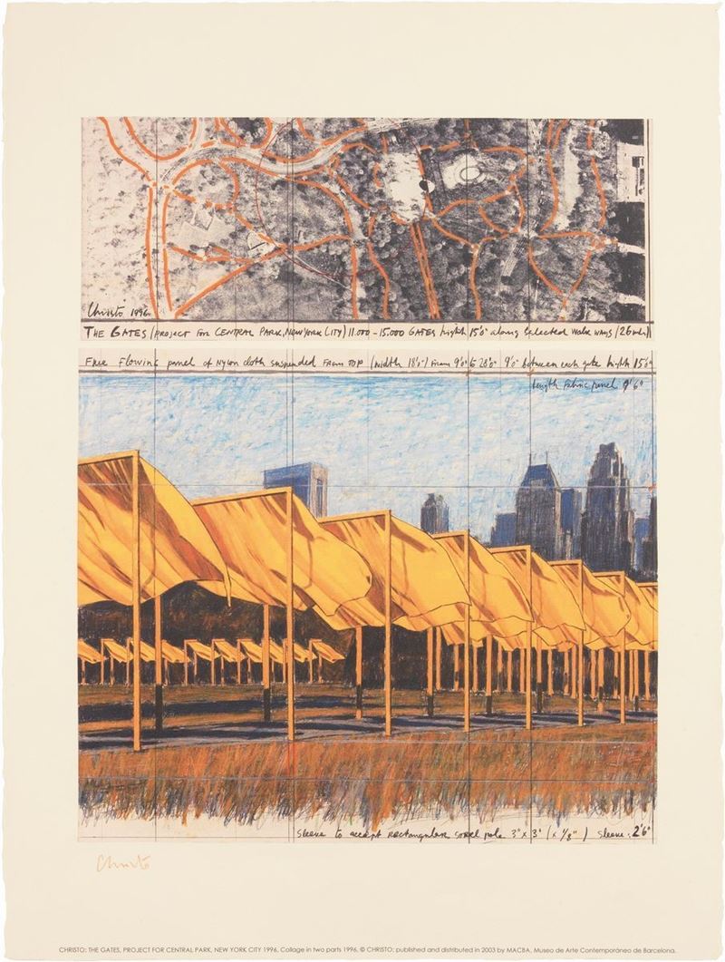 Christo Javacheff Christo - The Gates (project For Central Park, New York City, 1996)