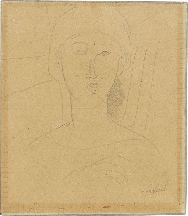 Amedeo Modigliani - Portrait de jeune fille au chapeau