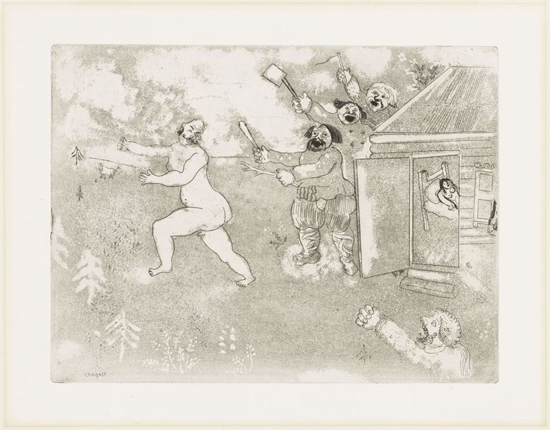 Marc Chagall - La Fuite Tout Nu