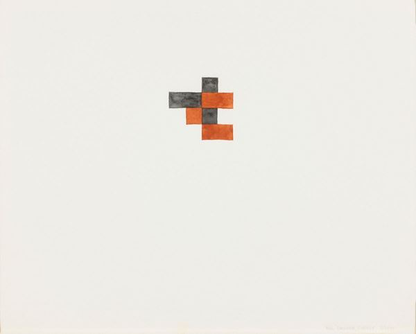 Mel Bochner : Senza titolo  (1974)  - Acquerello su carta - Auction Modern and Contemporary Art - I - Casa d'aste Farsettiarte