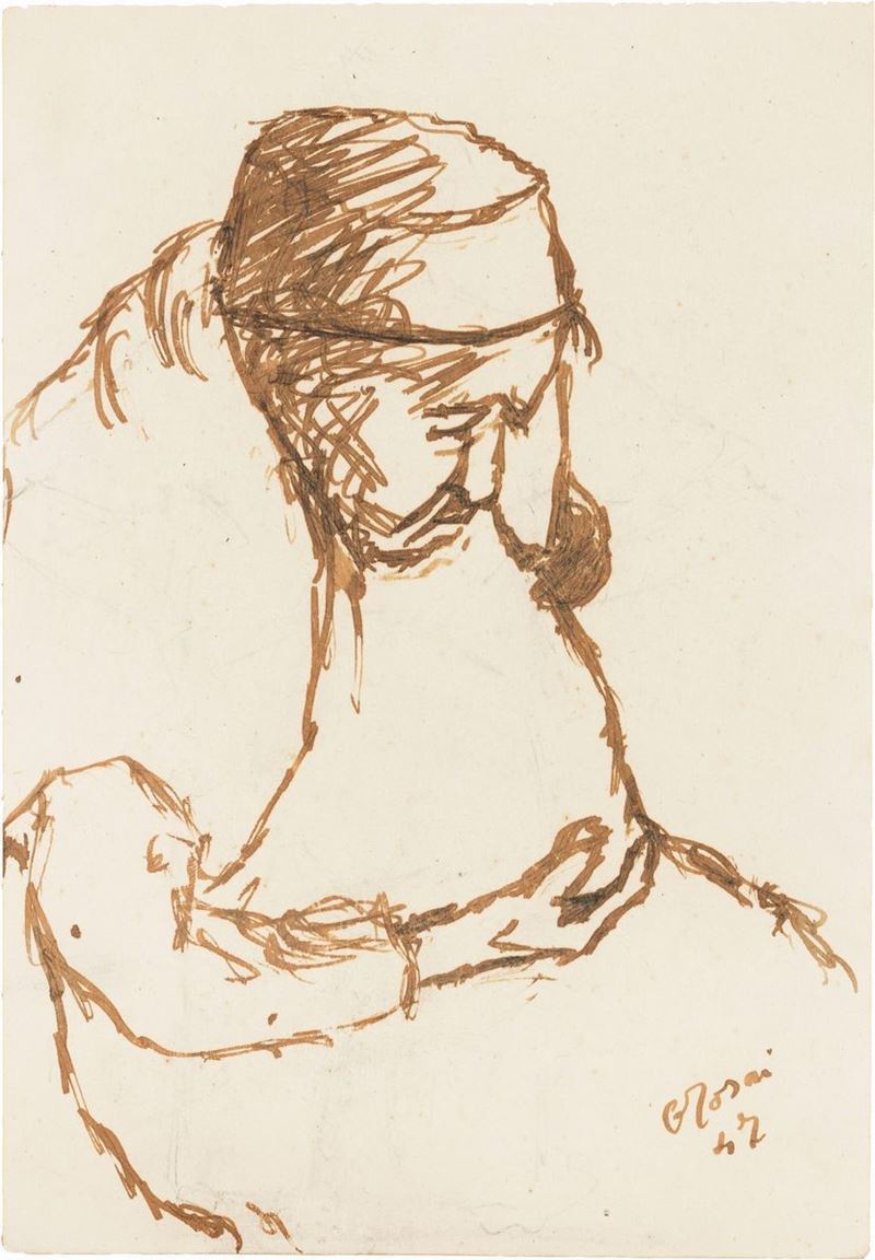 Ottone Rosai - Figura Seduta