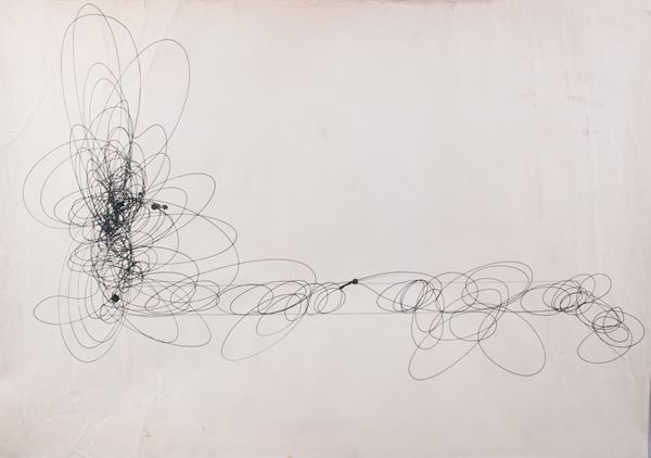 Roberto Crippa : Esperimenti spirali  - China su carta - Asta Arte Moderna e Contemporanea - I - Casa d'aste Farsettiarte