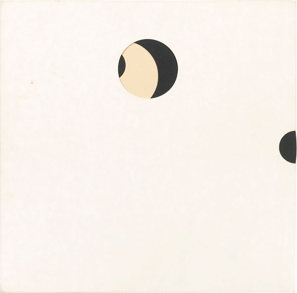 Paolo Scheggi : La lune en rodage  (1965)  - Cartoncino con anima rotante - Asta Arte Moderna e Contemporanea - I - Casa d'aste Farsettiarte