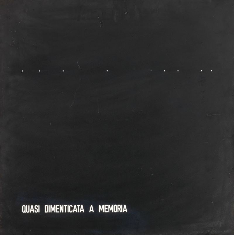 Vincenzo Agnetti - Assioma - Quasi Dimenticata a Memoria
