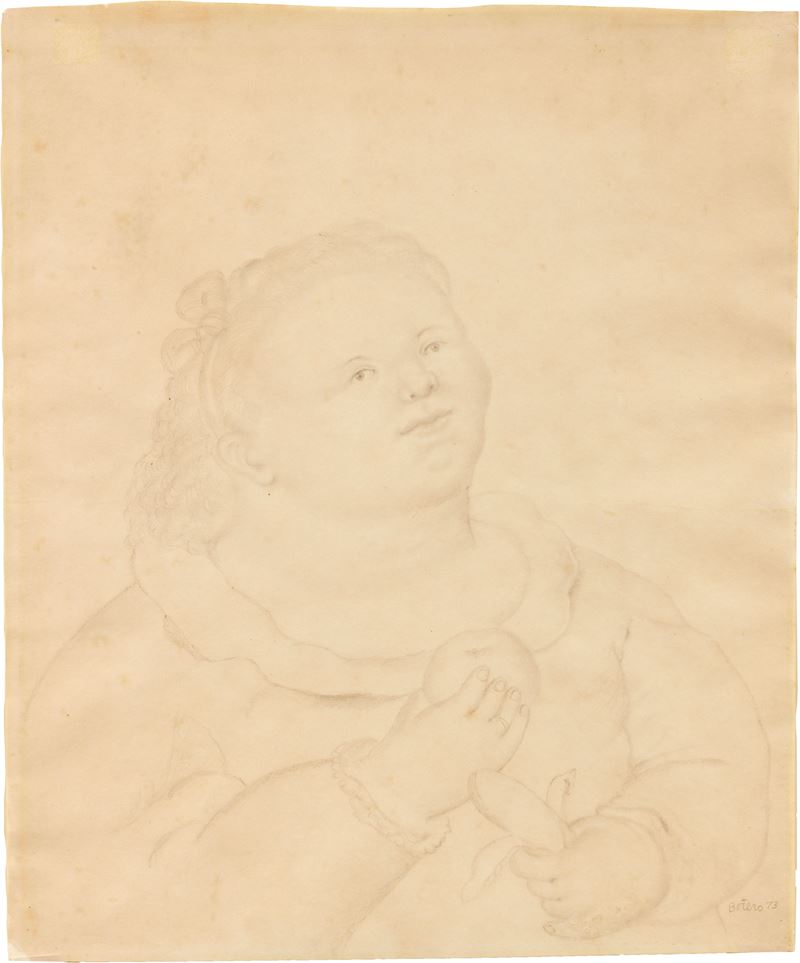 Fernando Botero - Niña con Fruta