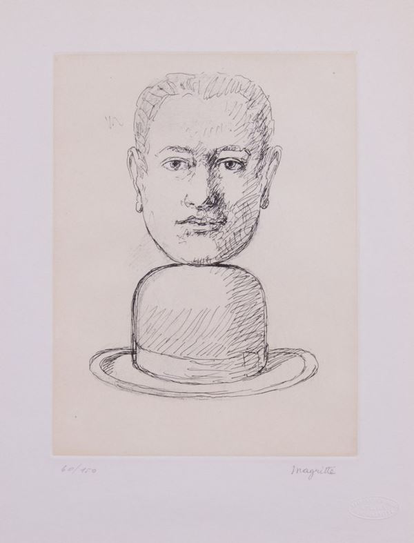 Ren&#233; Magritte - Homme au chapeau melon