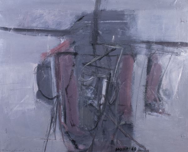 Tino Vaglieri : Interno Esterno  (1960)  - Olio su tela - Auction PARADE III - MODERN AND CONTEMPORARY ART - Casa d'aste Farsettiarte
