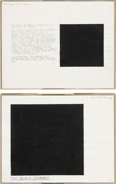 «two Black Squares (paradoxes Of The Absolute Zero)» e «two Black Squares»