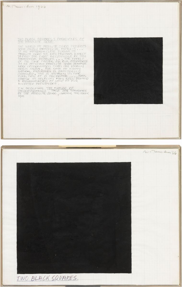 Mel Ramsden - «two Black Squares (paradoxes Of The Absolute Zero)» e «two Black Squares»