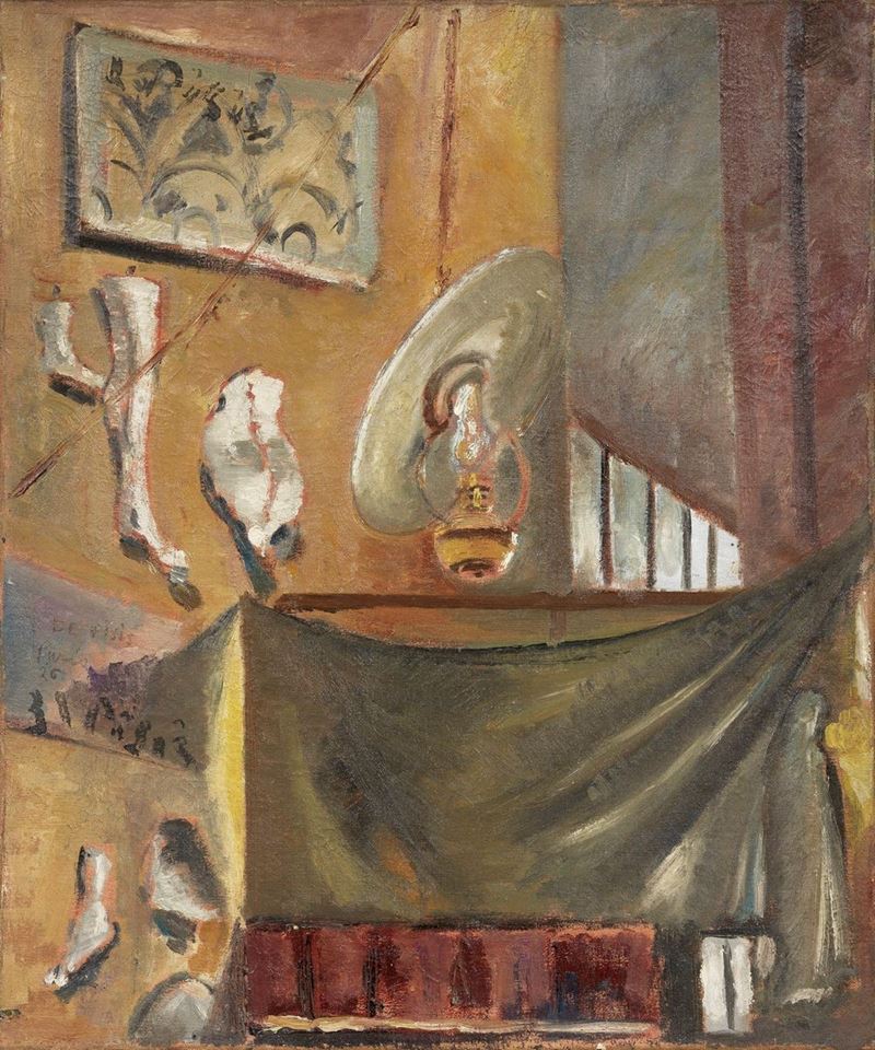 Filippo De Pisis - Lo Studio di Parigi (L'atelier Du Sculpteur)