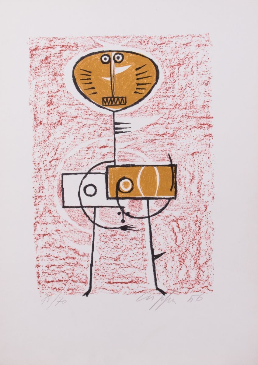 Roberto Crippa - Cartella di Sette Grafiche