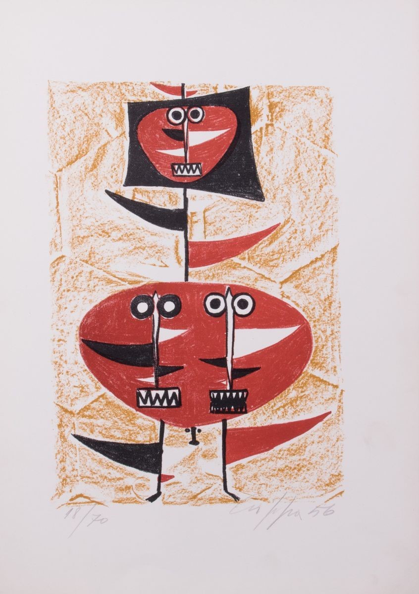 Roberto Crippa - Cartella di Sette Grafiche