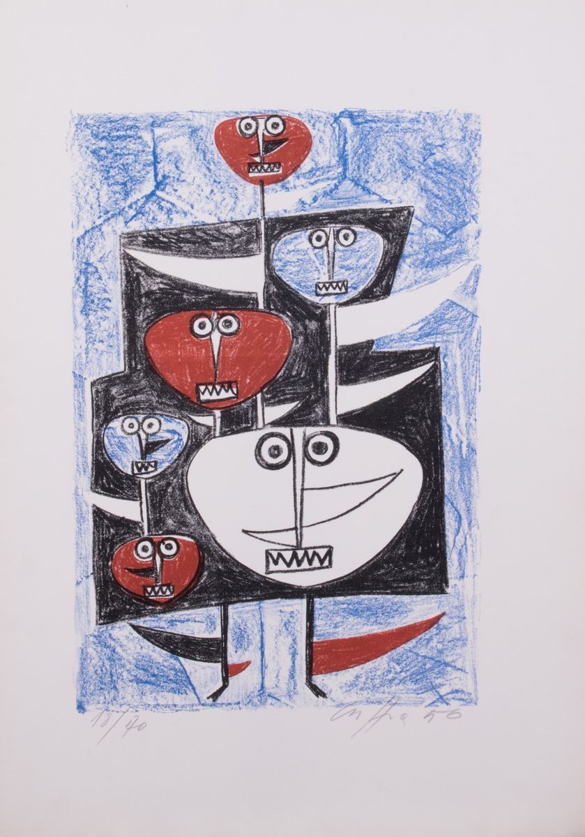 Roberto Crippa - Cartella di Sette Grafiche