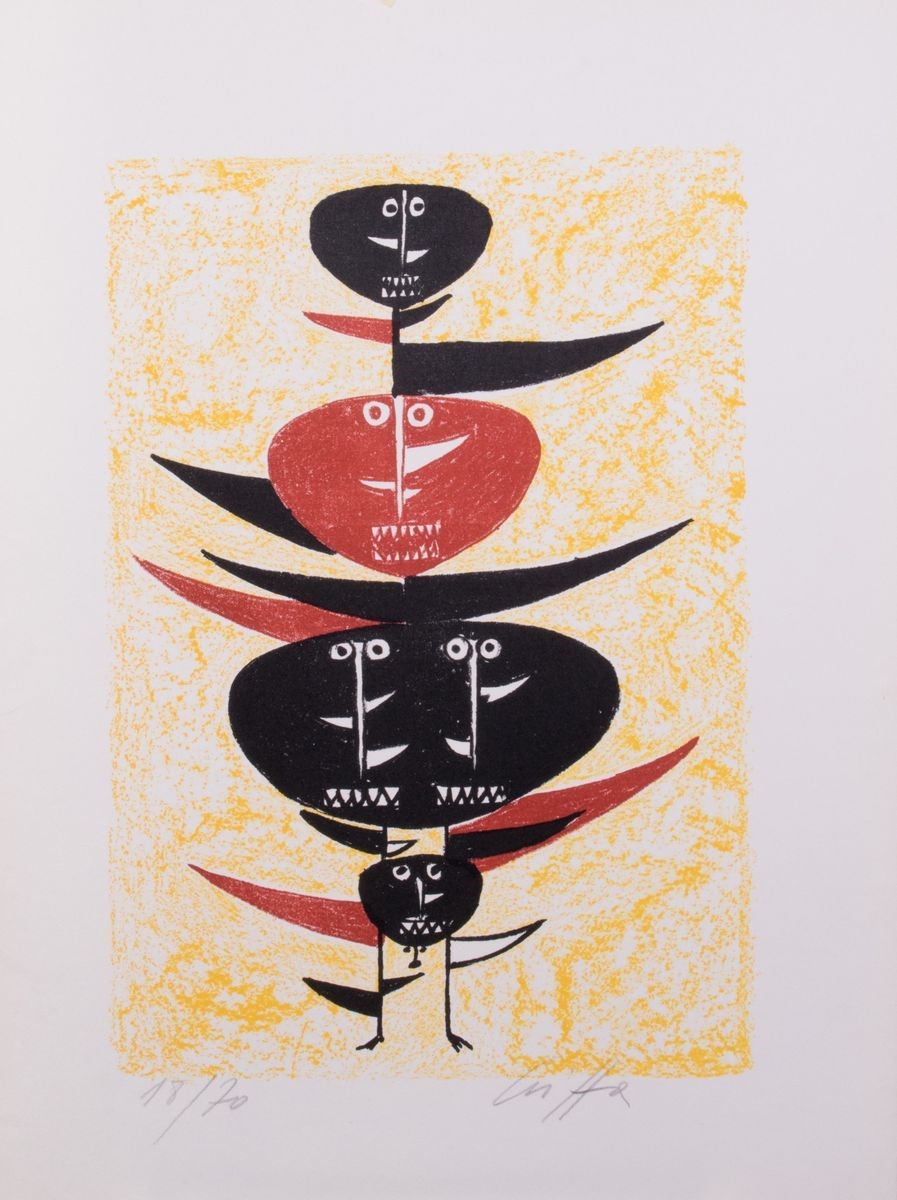 Roberto Crippa - Cartella di Sette Grafiche