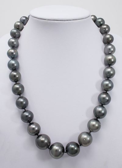 Collana Girocollo di Perle Tahiti in Gradazione