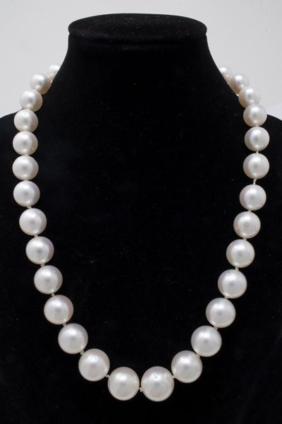 Collana Girocollo di Perle Australiane in Gradazione