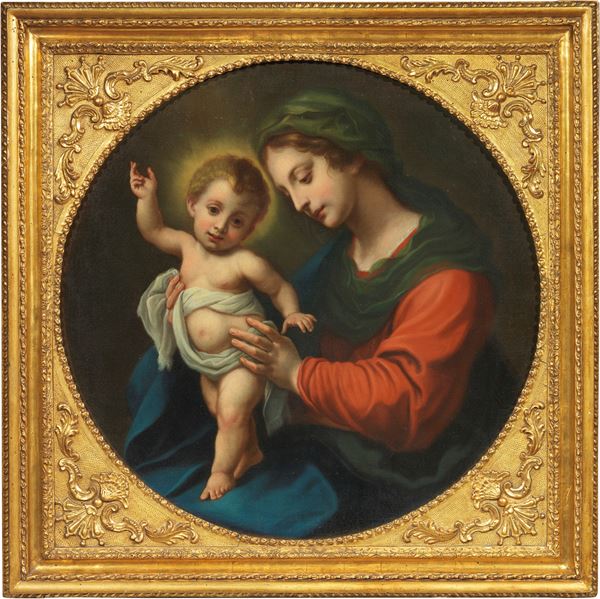 Scuola fiorentina del XVII secolo - Madonna con Gesù Bambino