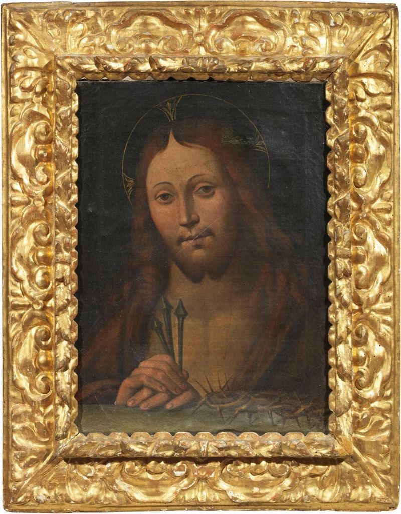 Scuola Lombarda Inizio XVII Secolo - Cristo con i Simboli della Passione