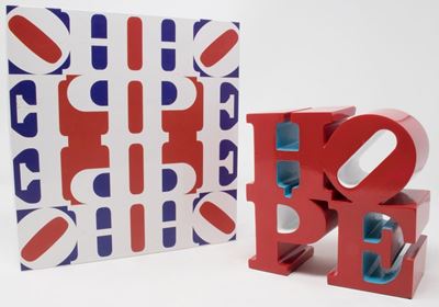 Hope Blue Red White