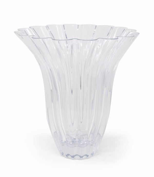 Vaso in cristallo trasparente  - Asta L'Arte della Tavola - Casa d'aste Farsettiarte