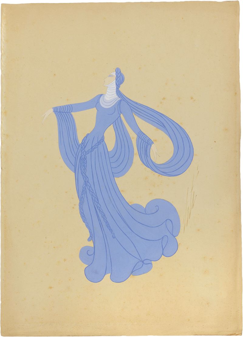 Erté (romain De Tirtoff) - La Symphonie Inachevée