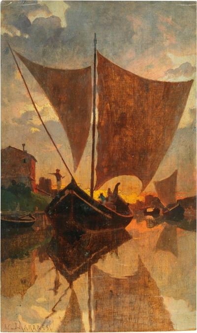 Tramonto sul Canale
