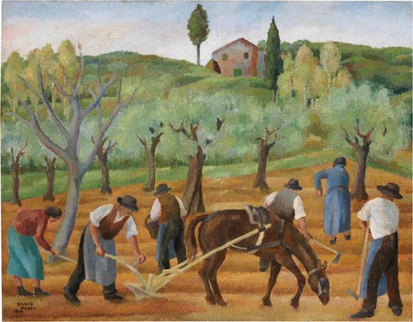 Silvio Pucci - Scena di campagna