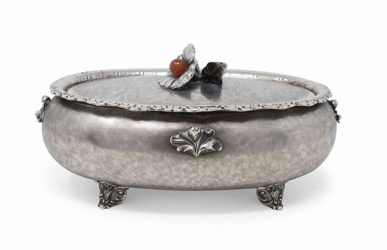 Scatola in Argento con Coperchio