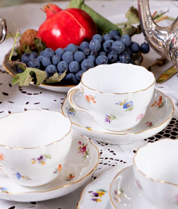 Servizio da tè e dolce in porcellana Meissen