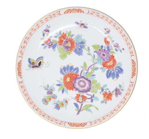 Meissen grande piatto in porcellana policroma