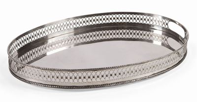Guantiera Ovale in Argento