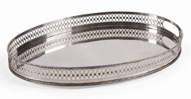 Guantiera Ovale in Argento