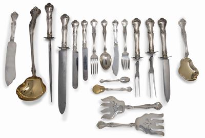 Servizio di Posate da Tavola in Argento Sterling