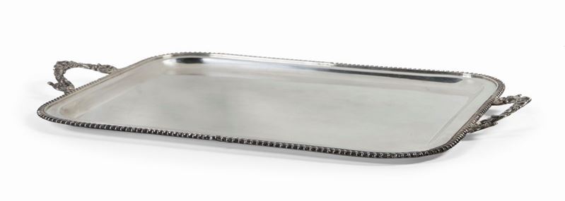 Grande Guantiera Rettangolare in Argento Sterling
