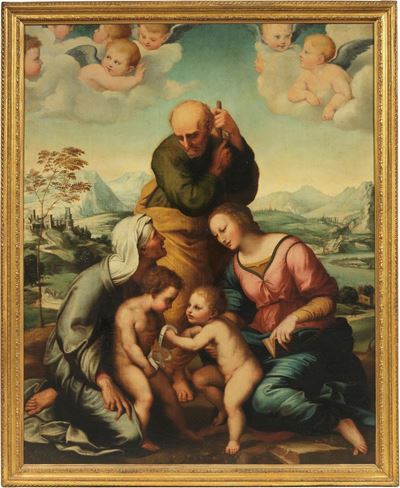 Sacra Famiglia con i Santi Elisabetta e Giovannino