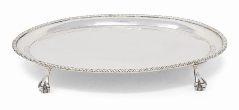 Antica Alzatina Ovale in Argento