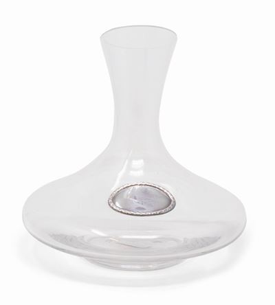 Decanter e Portasalatini in Cristallo e Argento
