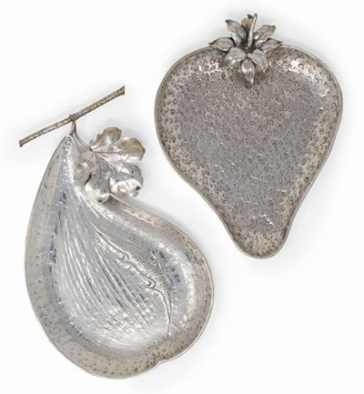 Federico Buccellati Due Vassoietti in Argento Sterling