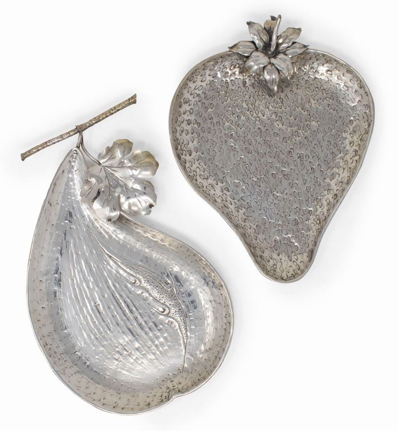 Federico Buccellati Due Vassoietti in Argento Sterling