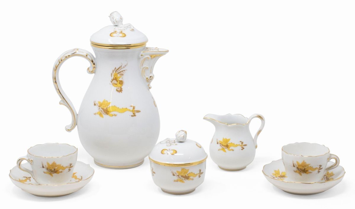 Servizio Tête À Tête da Caffè in Porcellana Meissen