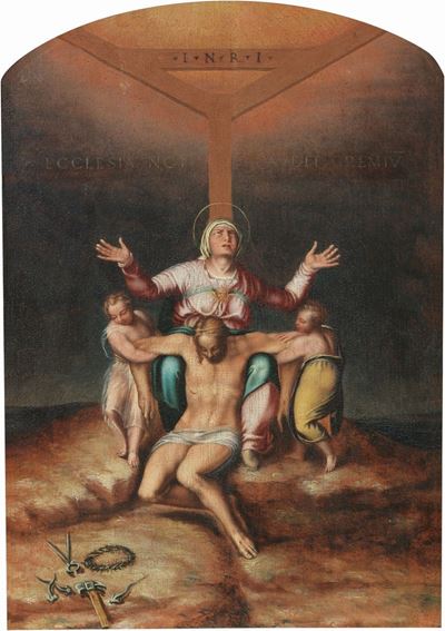Cristo Deposto con Vergine e Angeli