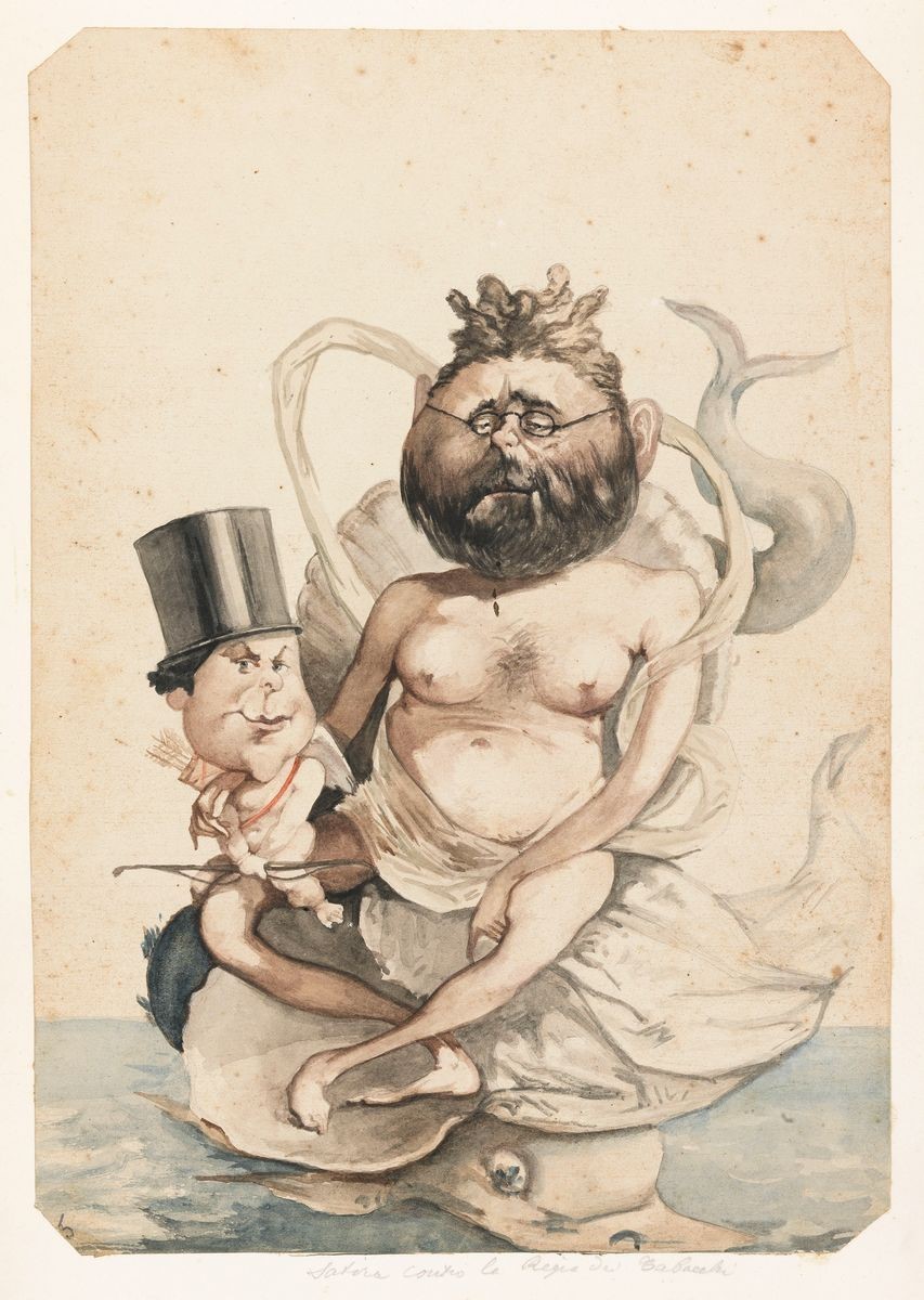 Adriano Cecioni - Importante Album con Venti Caricature