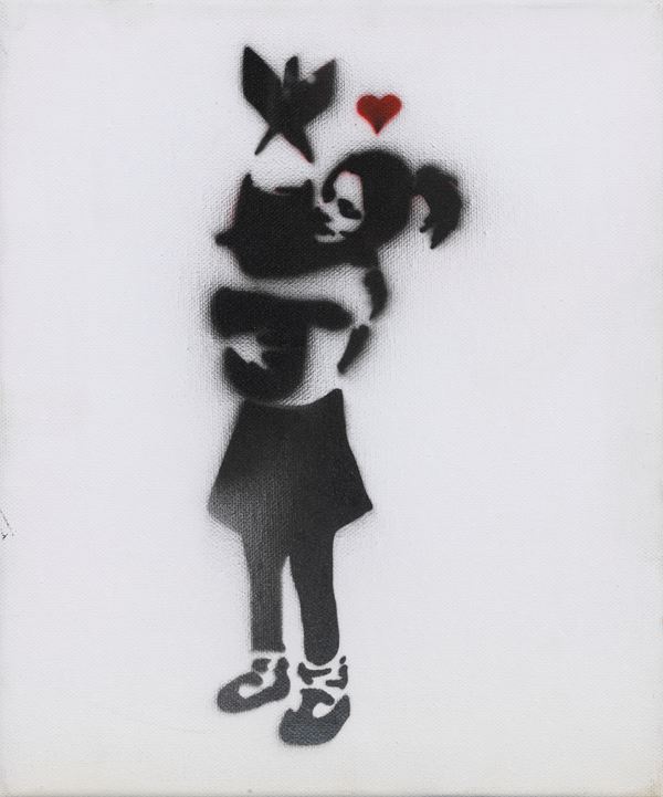 Banksy - Hugger bomb (Dismal canvas)